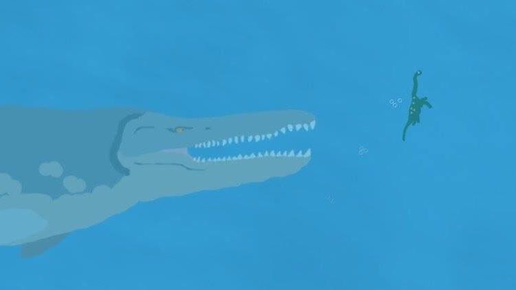 Bronto is Our New Favorite Endless Dinosaur Swimmer