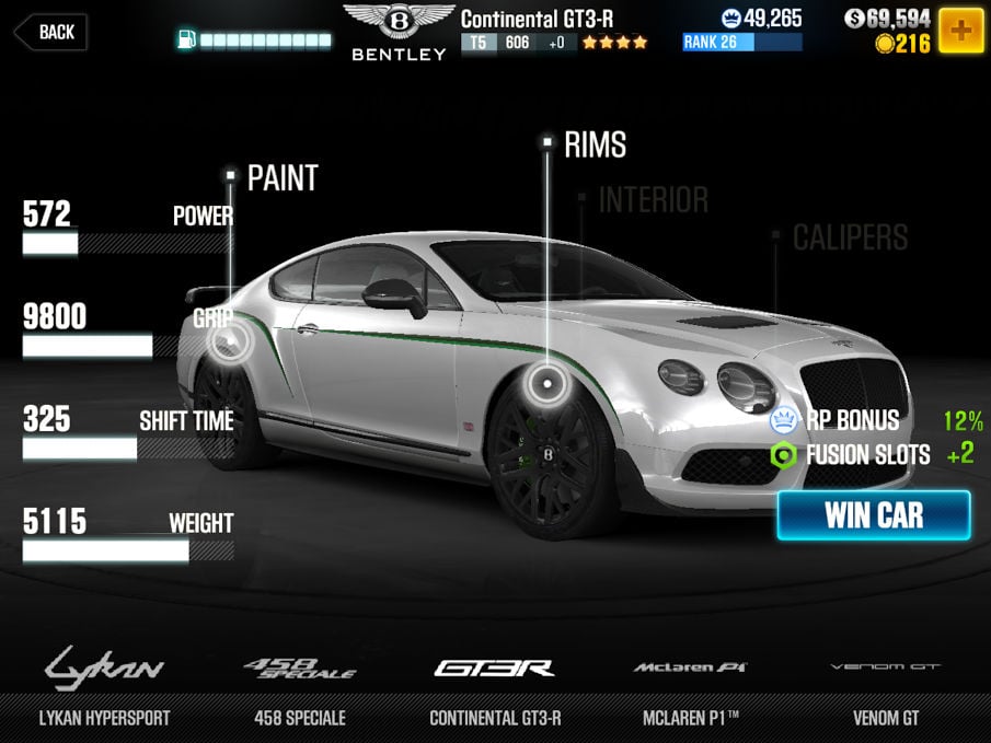 CSR2 Bentley Continental GT3-R