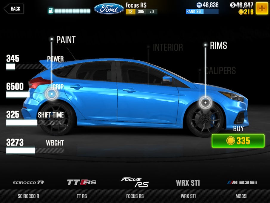 CSR2 Ford Focus RS