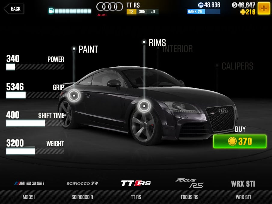 CSR2 Audi TT RS