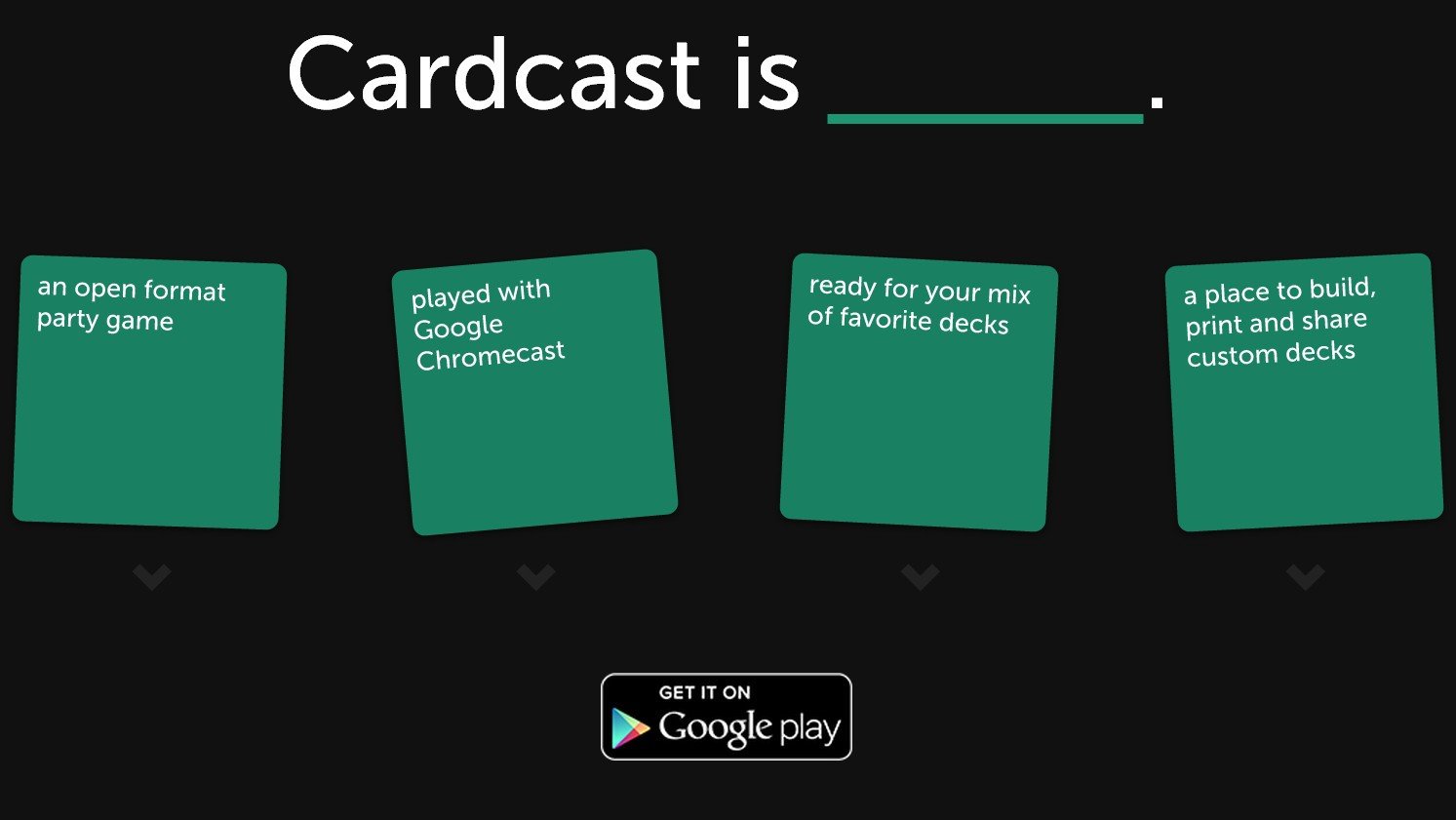 Cards Against Humanity + Chromecast = Cardcast