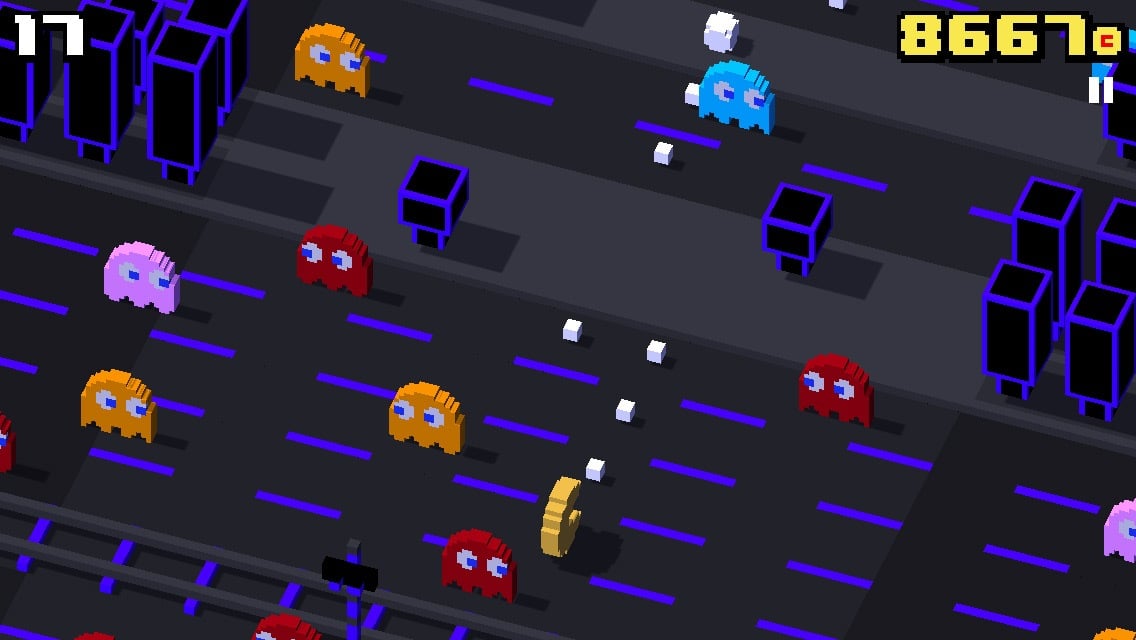 CrossyRoad_InAction_PacMan