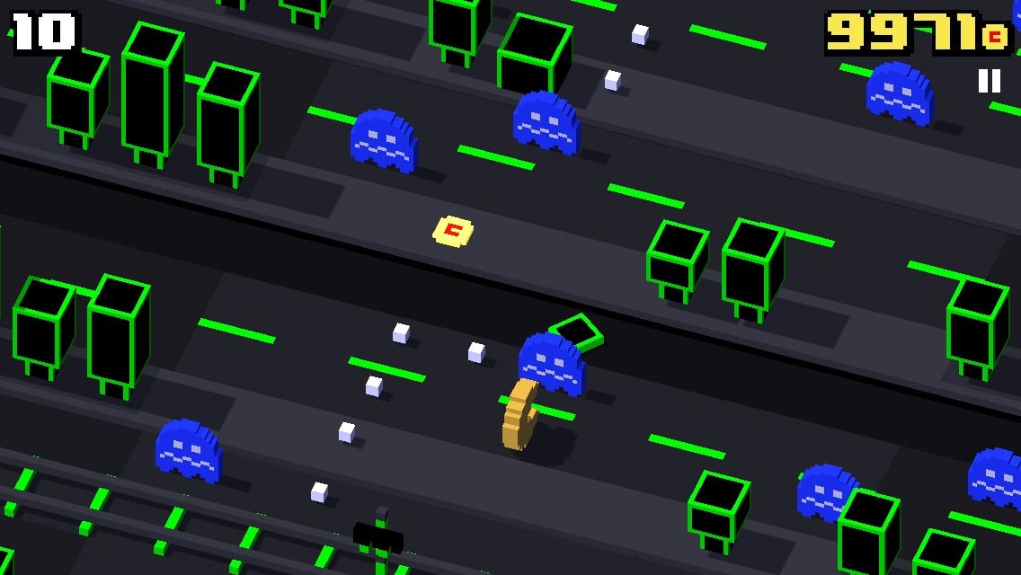 CrossyRoad_InAction_PacManGhosts