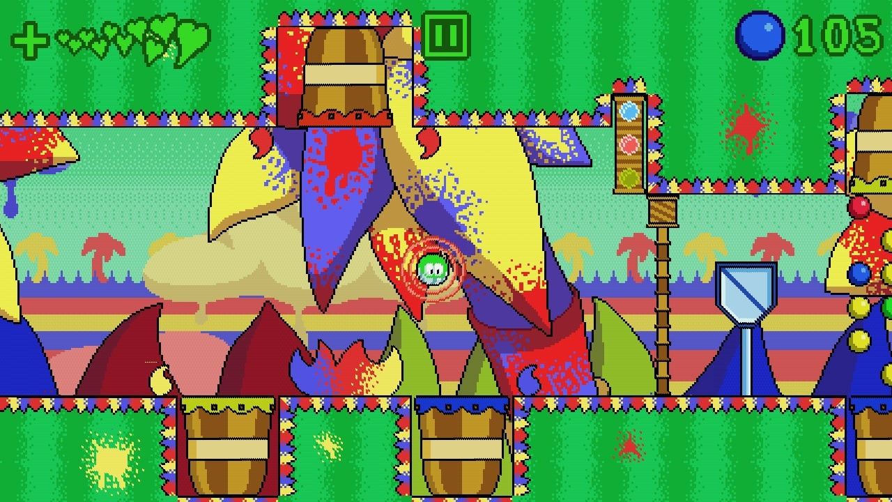 Dribble! is a retro platformer for mobile with classic gameplay and ingenious swipey controls