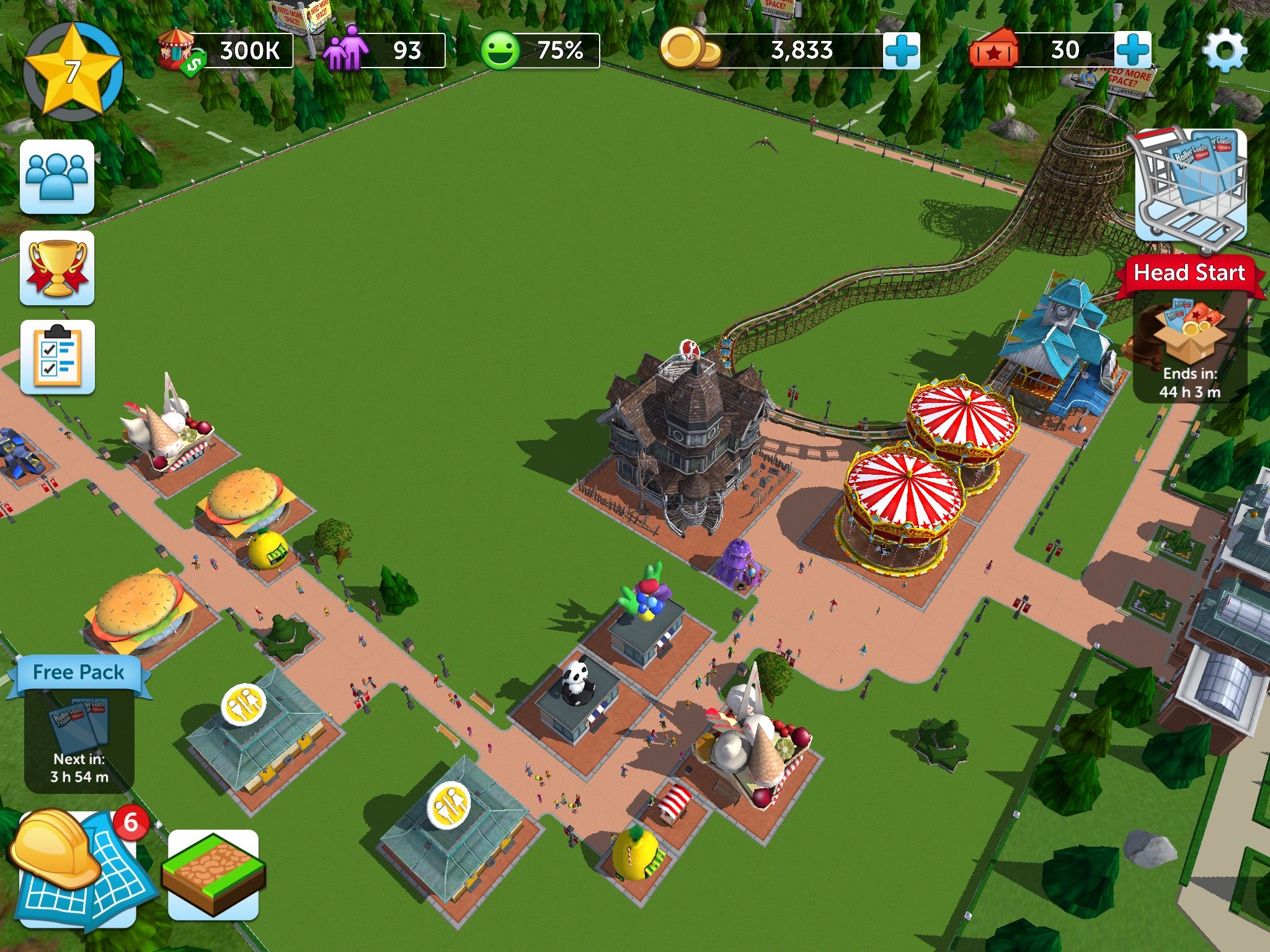 RollerCoaster Tycoon Touch Park OverviewRollerCoaster Tycoon Touch Park Overview