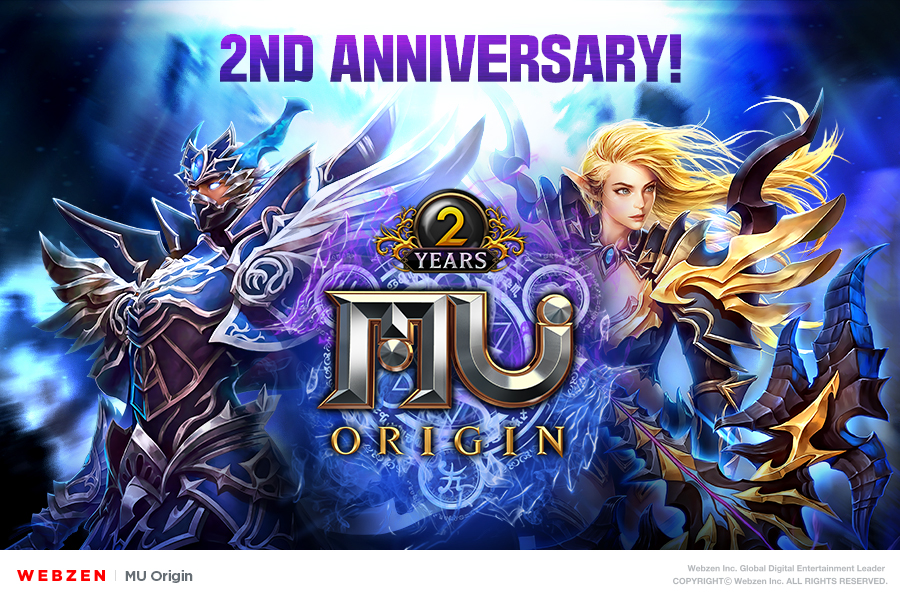 Rewards ahoy! Webzen is holding a massive 7-day event for MU Origin’s 2nd anniversary