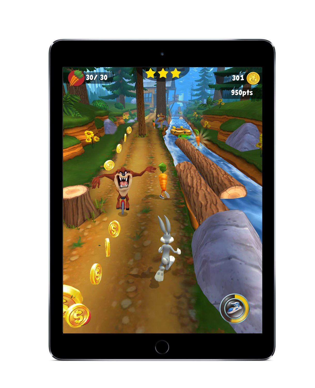 Game Play Bugs Bunny - Looney Tunes Dash! (iPad)
