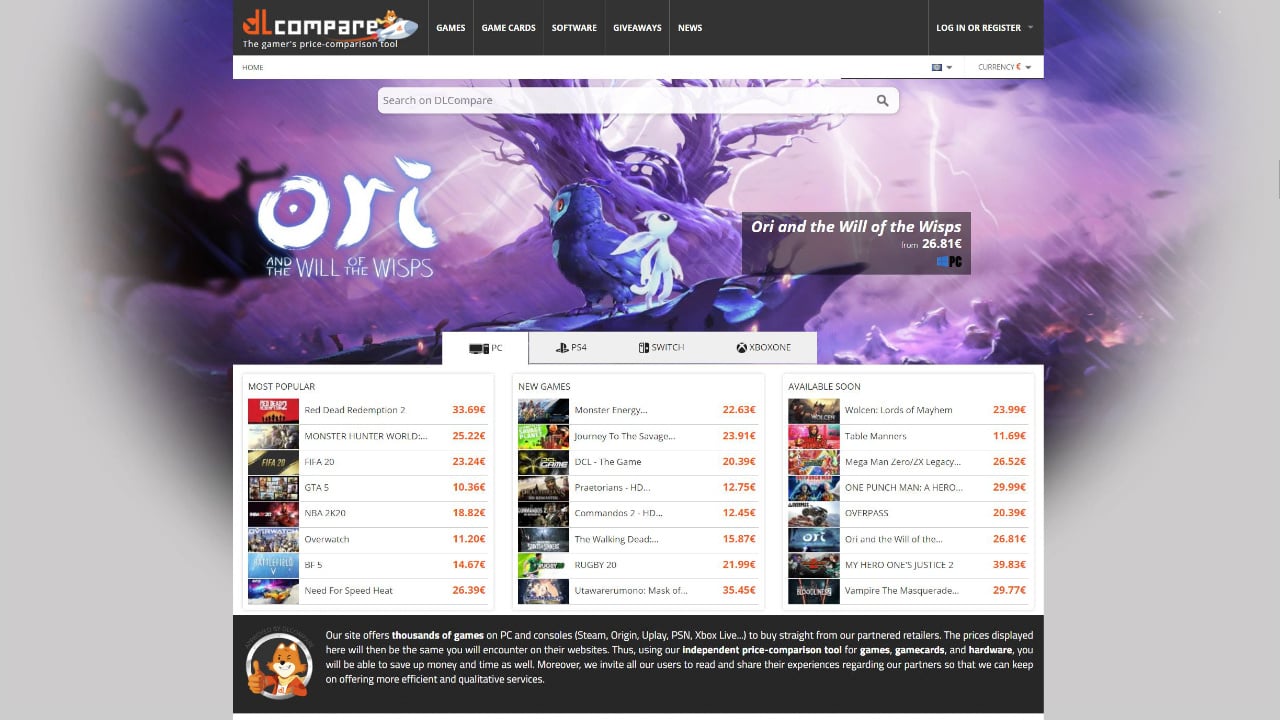 Bargain-hunters Rejoice! DLCompare is a Price Comparison Site for Video Games