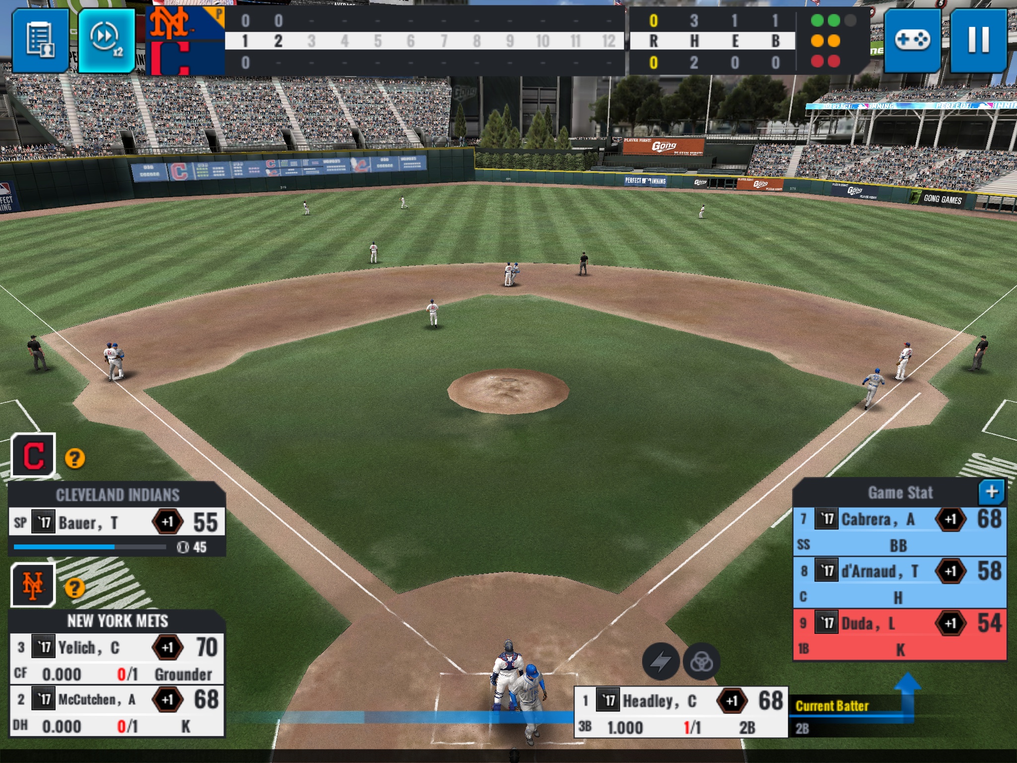 MLB Perfect Inning Live Simulation Mode