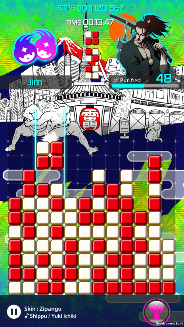 lumines puzzle and music review