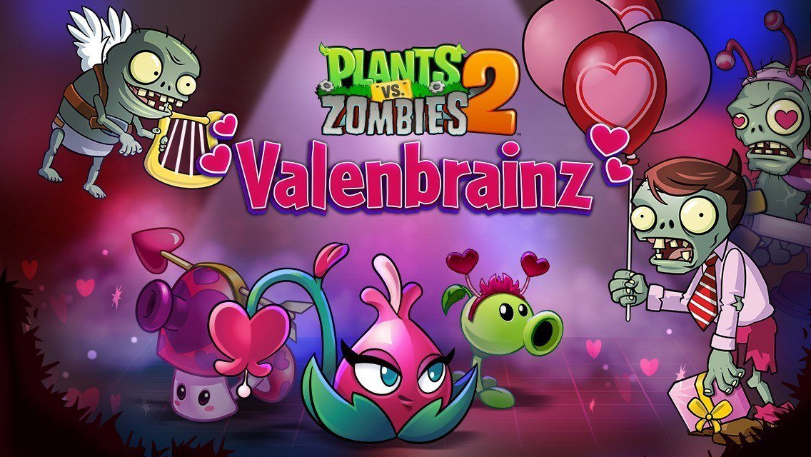 Fall In Love With Plants Vs Zombies 2 Again In Valenbrainz Gamezebo