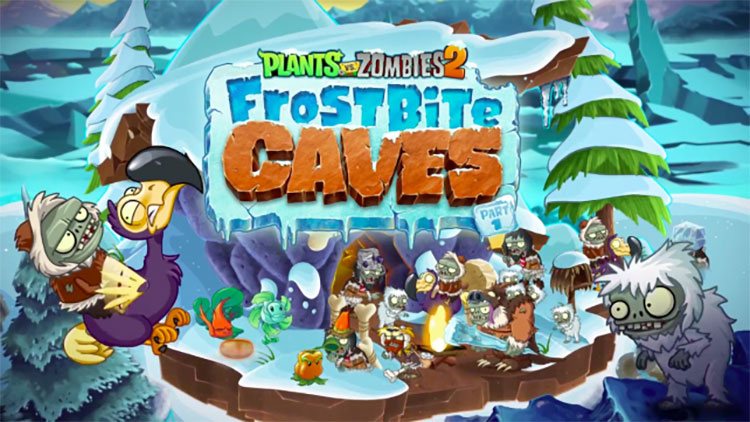 Plants vs. Zombies 2 Goes Prehistoric With Frostbite Caves Update