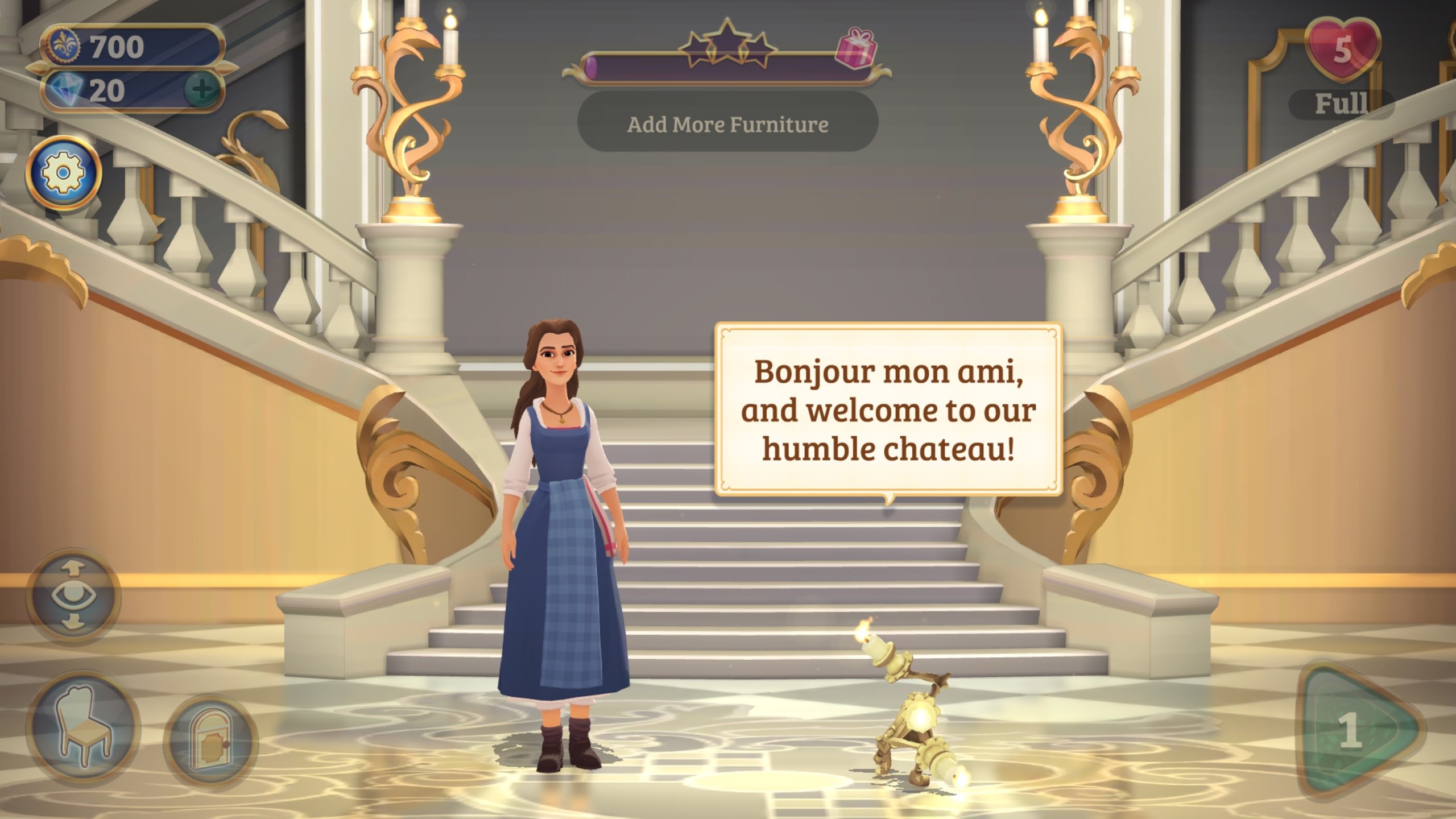 Beauty and the Beast Perfect Match Dialogue Screen