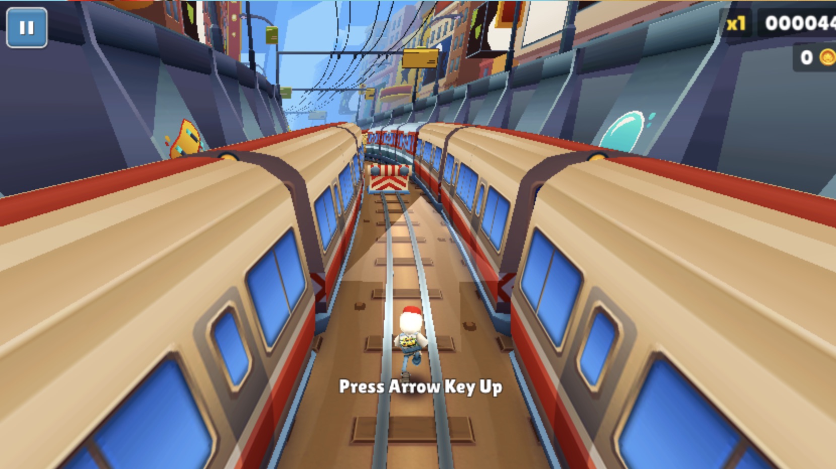Playing Subway-Surfers online on Poki, PC gameplay