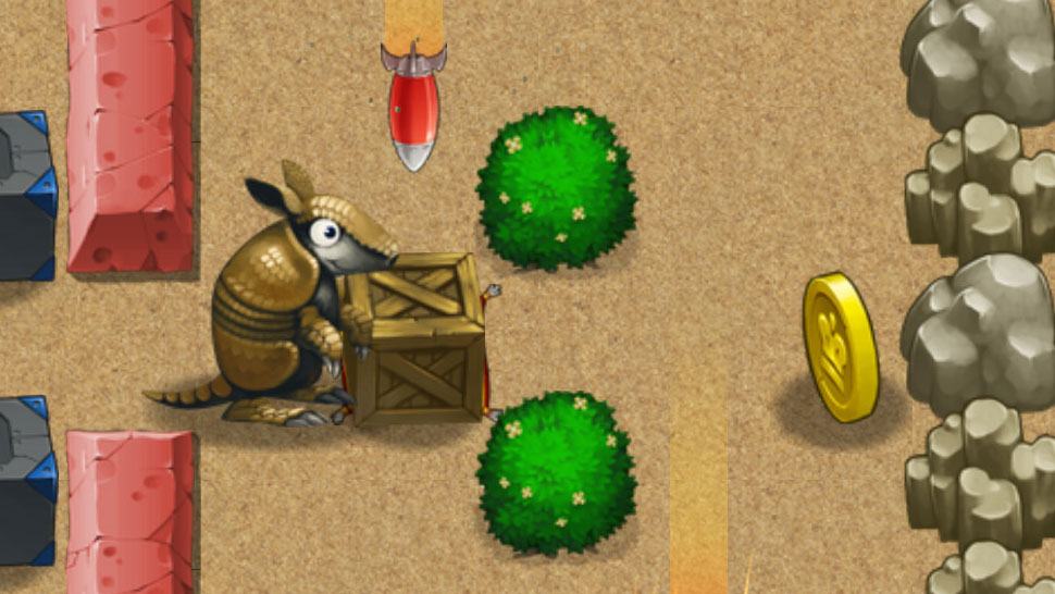 Armadillo Gold Rush Is Your next Box-pushing Puzzler