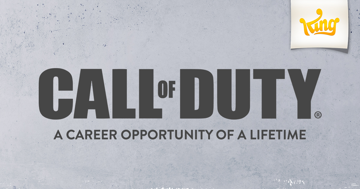King is Hiring for a Call of Duty Mobile Game Right Now