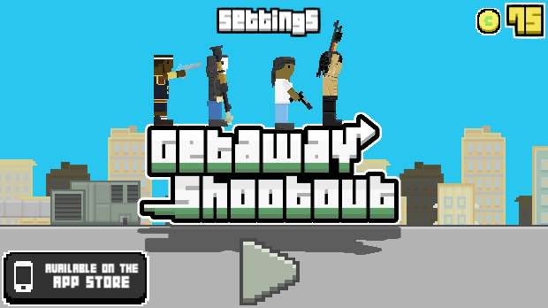 Getaway Shootout is a local multiplayer action game with hilariously random gameplay