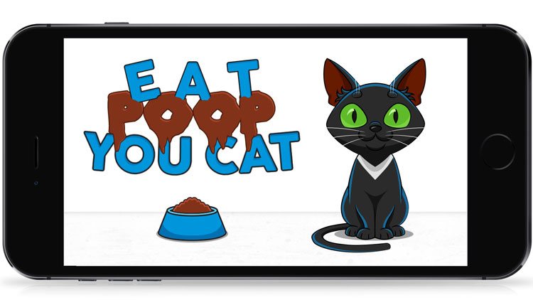 ‘Eat Poop You Cat’ Looks Like a Fantastic Guessing Game
