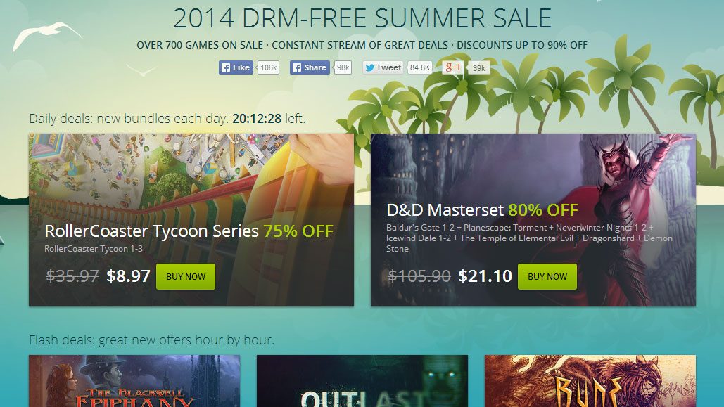 GOG.com Summer Sale Is Now Live (and Fantastic)