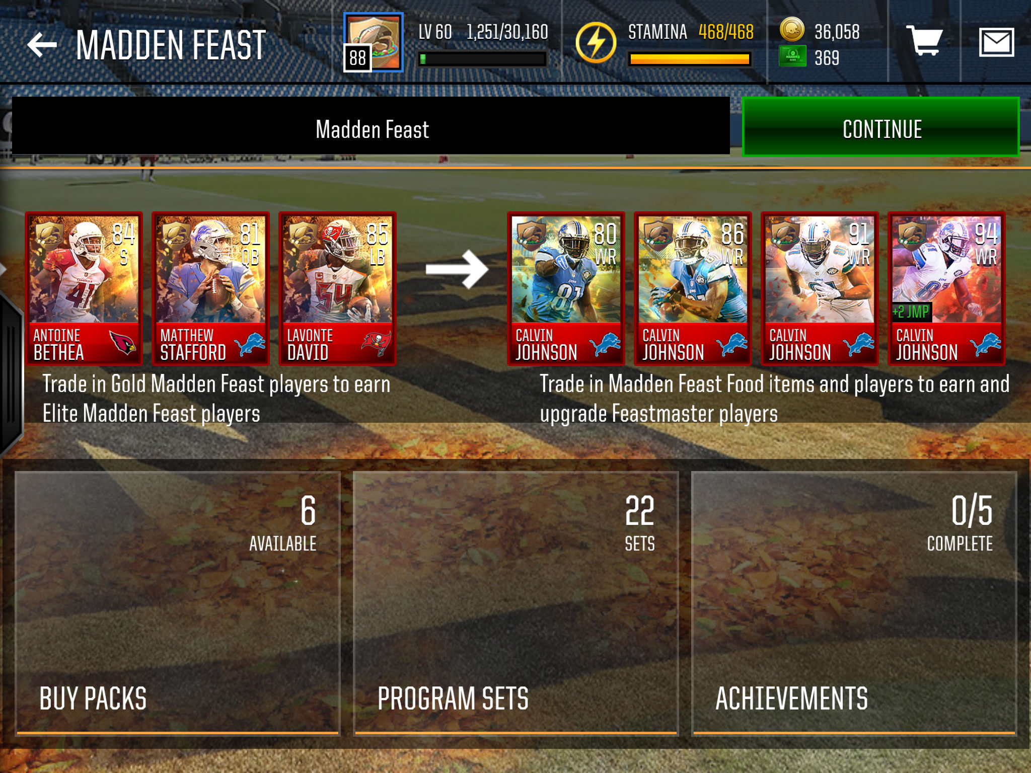 Madden Mobile Feast Guide