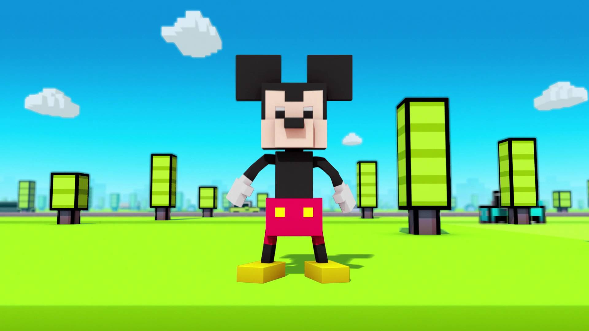 Disney Crossy Road Announced, Mickey Mouse is Road Pizza