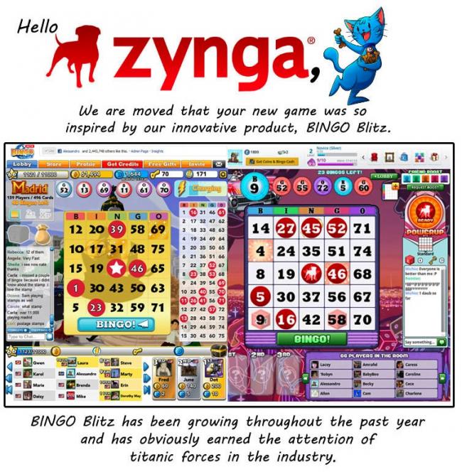 Bingo Blitz dev accuses Zynga of plagiarism
