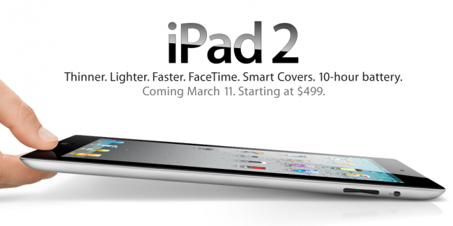Apple unveils iPad 2, looks an awful lot like the iPhone 4