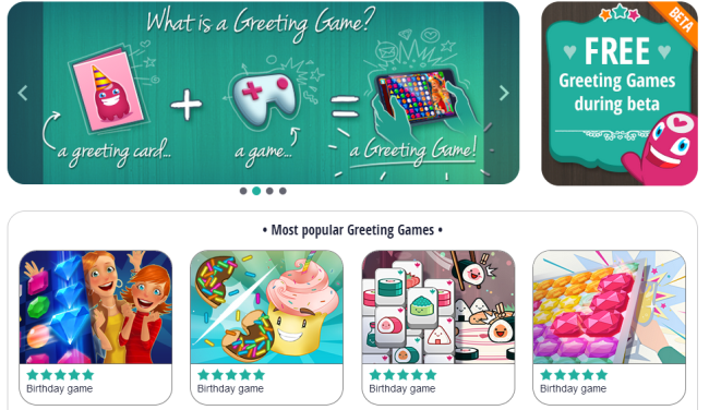 Send your loved ones a greeting card game this year