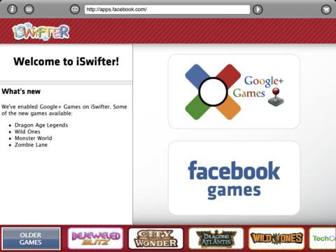 iSwifter adds Google+ Games support