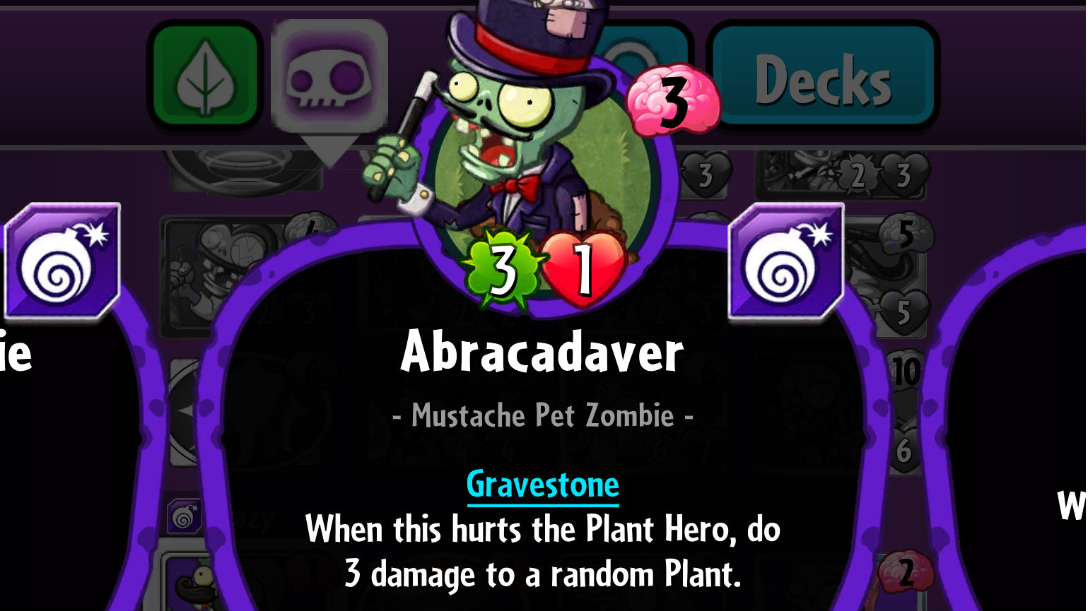 Plants vs. Zombies Heroes Abracadaver