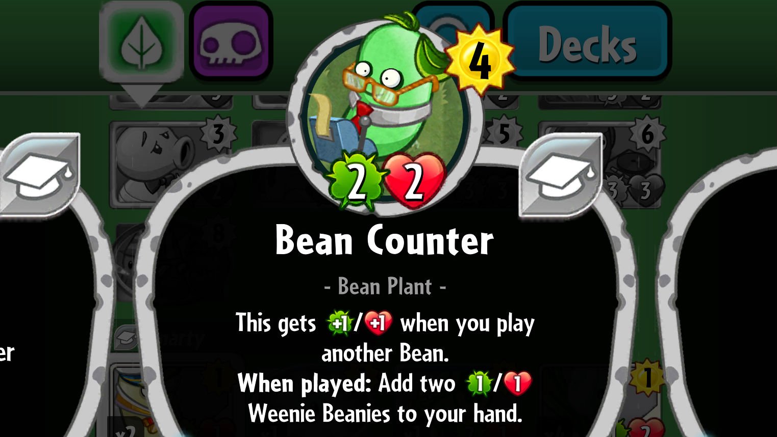 Plants vs. Zombies Heroes Bean Counter