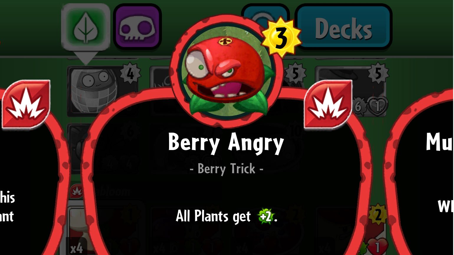 Plants vs. Zombies Heroes Berry Angry