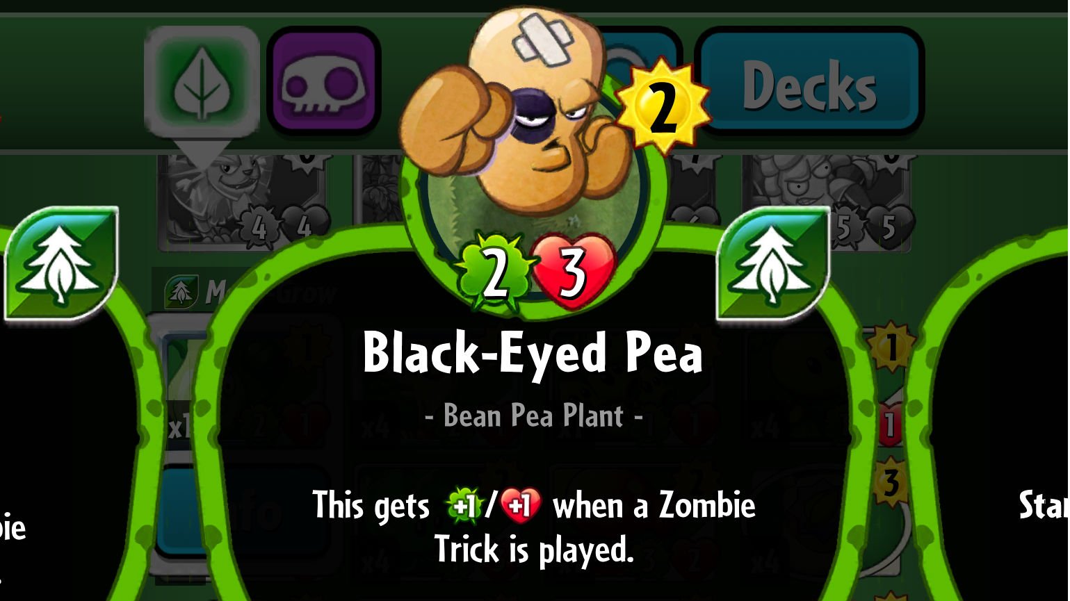 Plants vs. Zombies Heroes Black-Eyed Pea