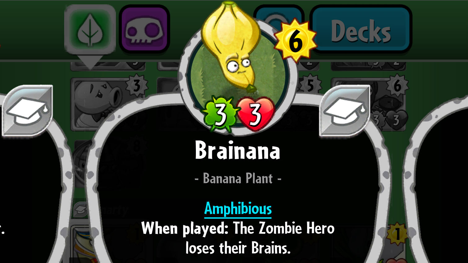 Plants vs. Zombies Heroes Brainana
