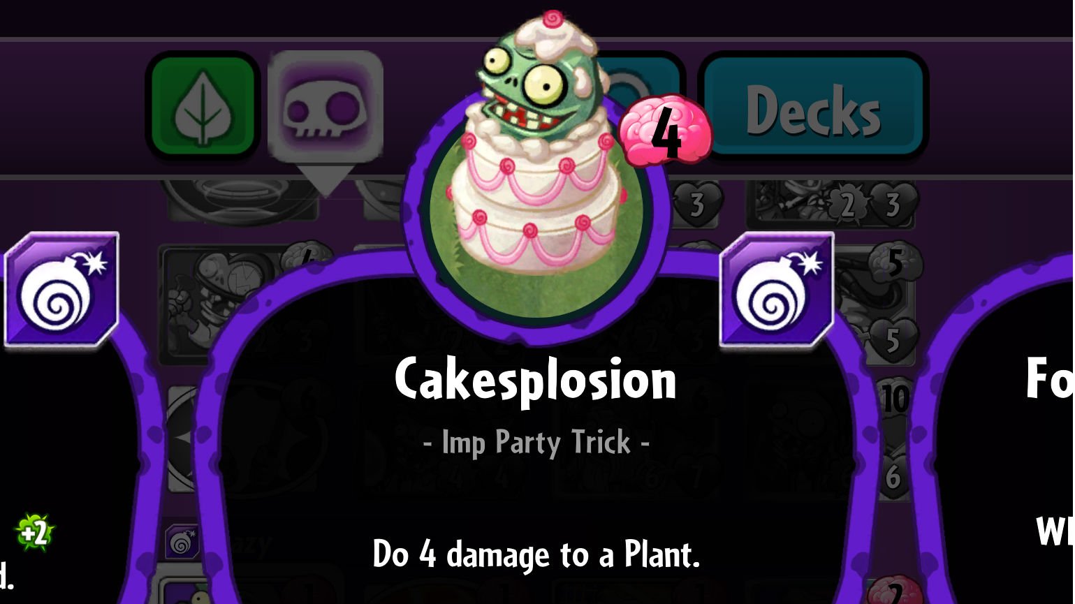 Plants vs. Zombies Heroes Cakesplosion