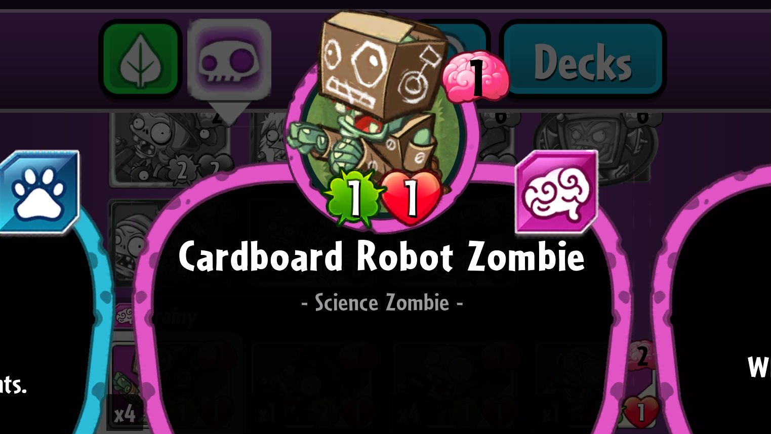 Plants vs. Zombies Heroes Cardboard Robot Zombie
