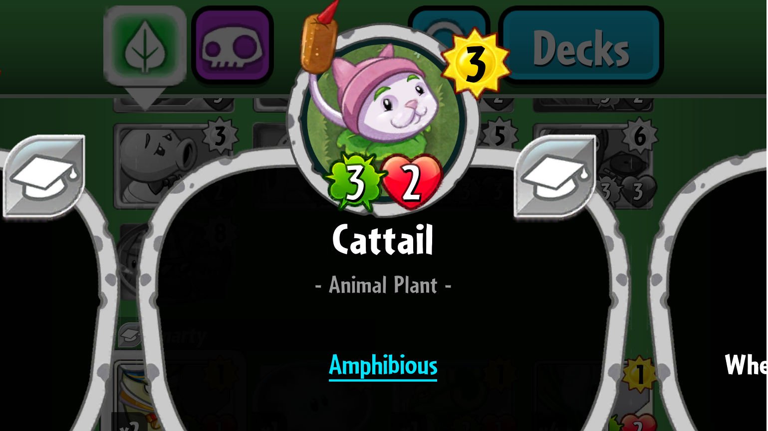 Plants vs. Zombies Heroes Cattail