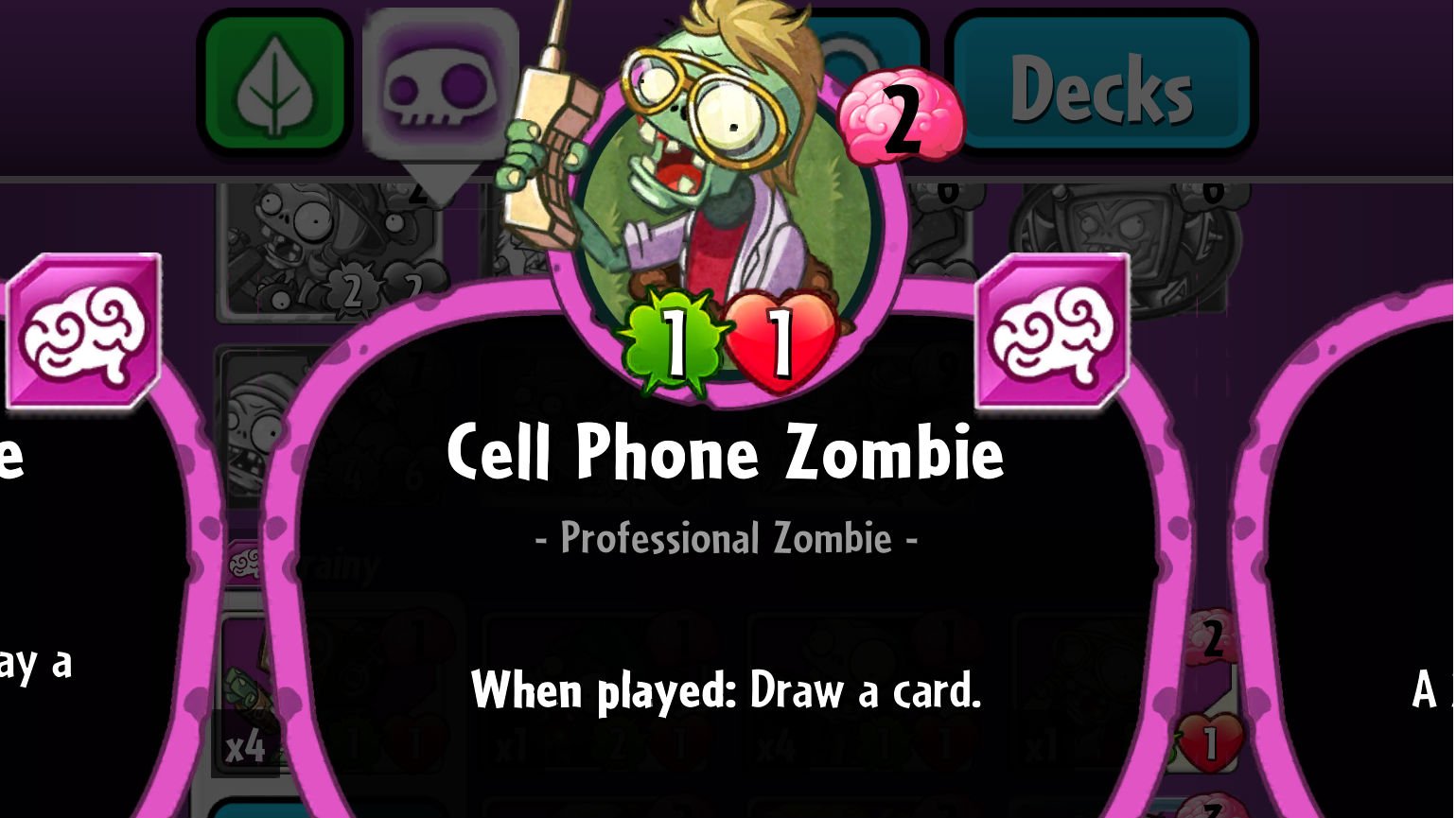 Plants vs. Zombies Heroes Cell Phone Zombie