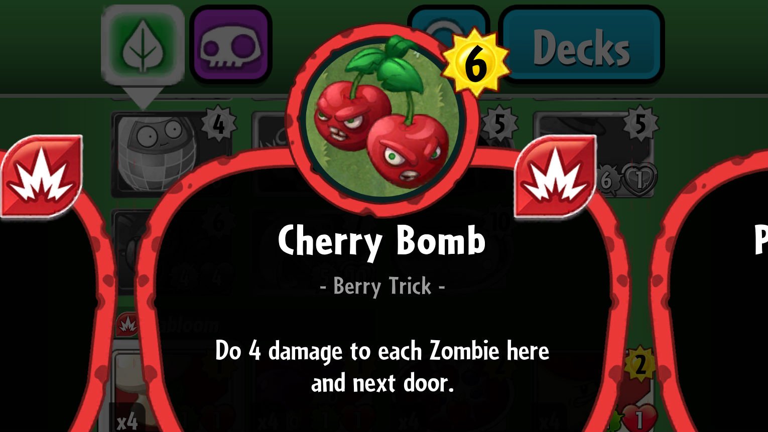 Plants vs. Zombies Cherry Bomb