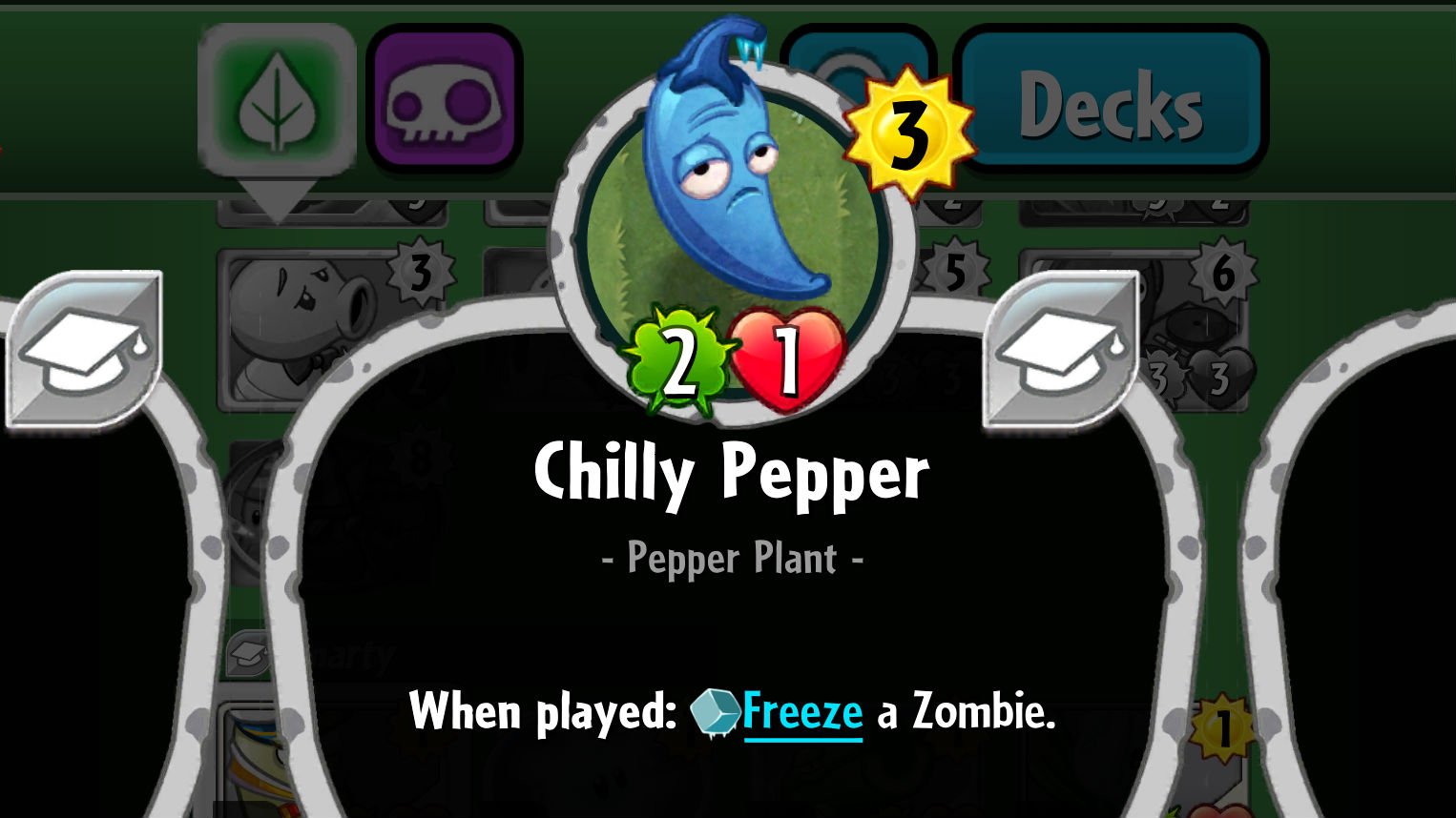 Plants vs. Zombies Heroes Chilly Pepper