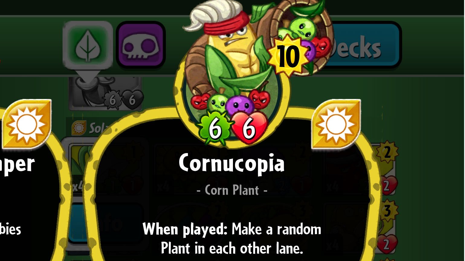 Plants vs. Zombies Heroes Cornucopia