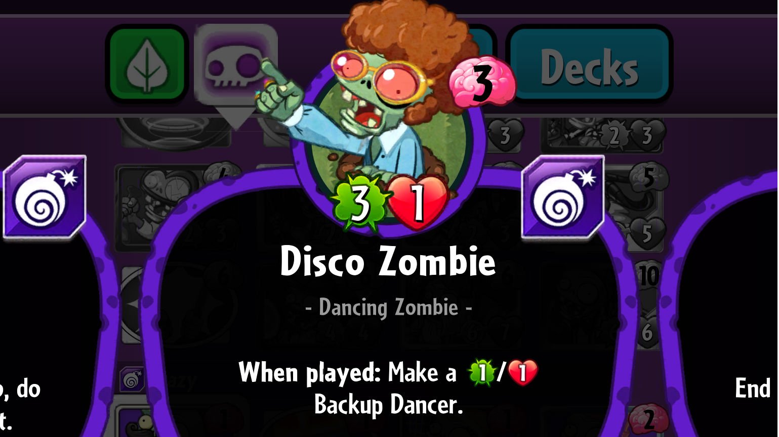 Plants vs. Zombies Heroes Disco Zombie