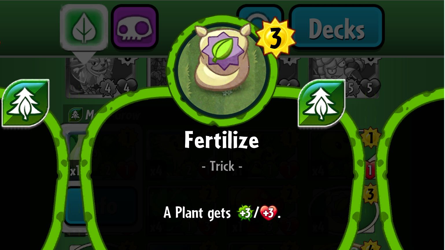 Plants vs. Zombies Heroes Fertilize