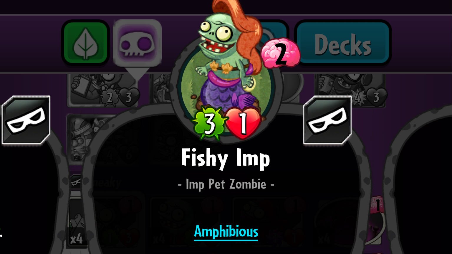 Plants vs. Zombies Heroes Fishy Imp