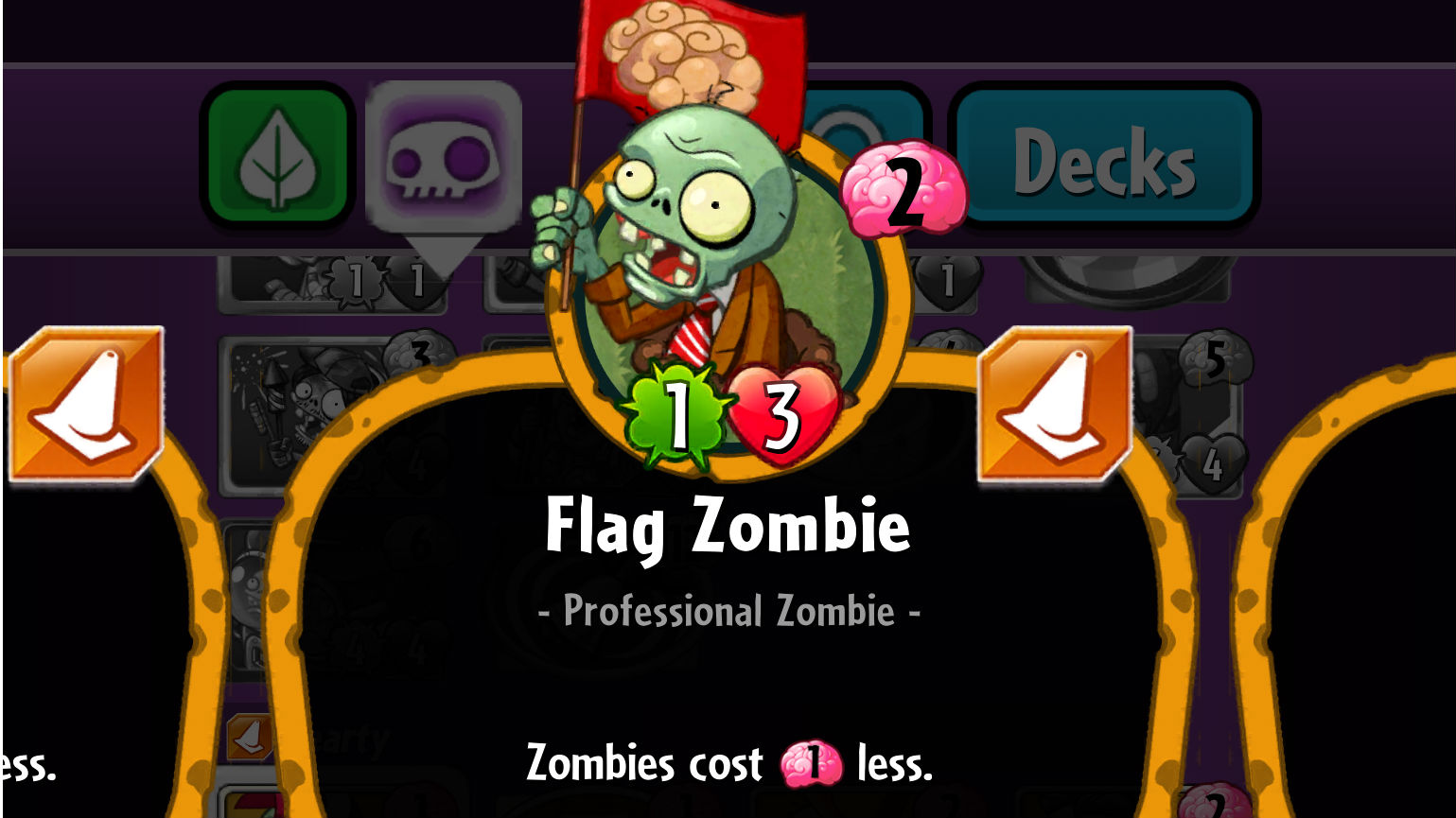 Plants vs. Zombies Heroes Flag Zombie