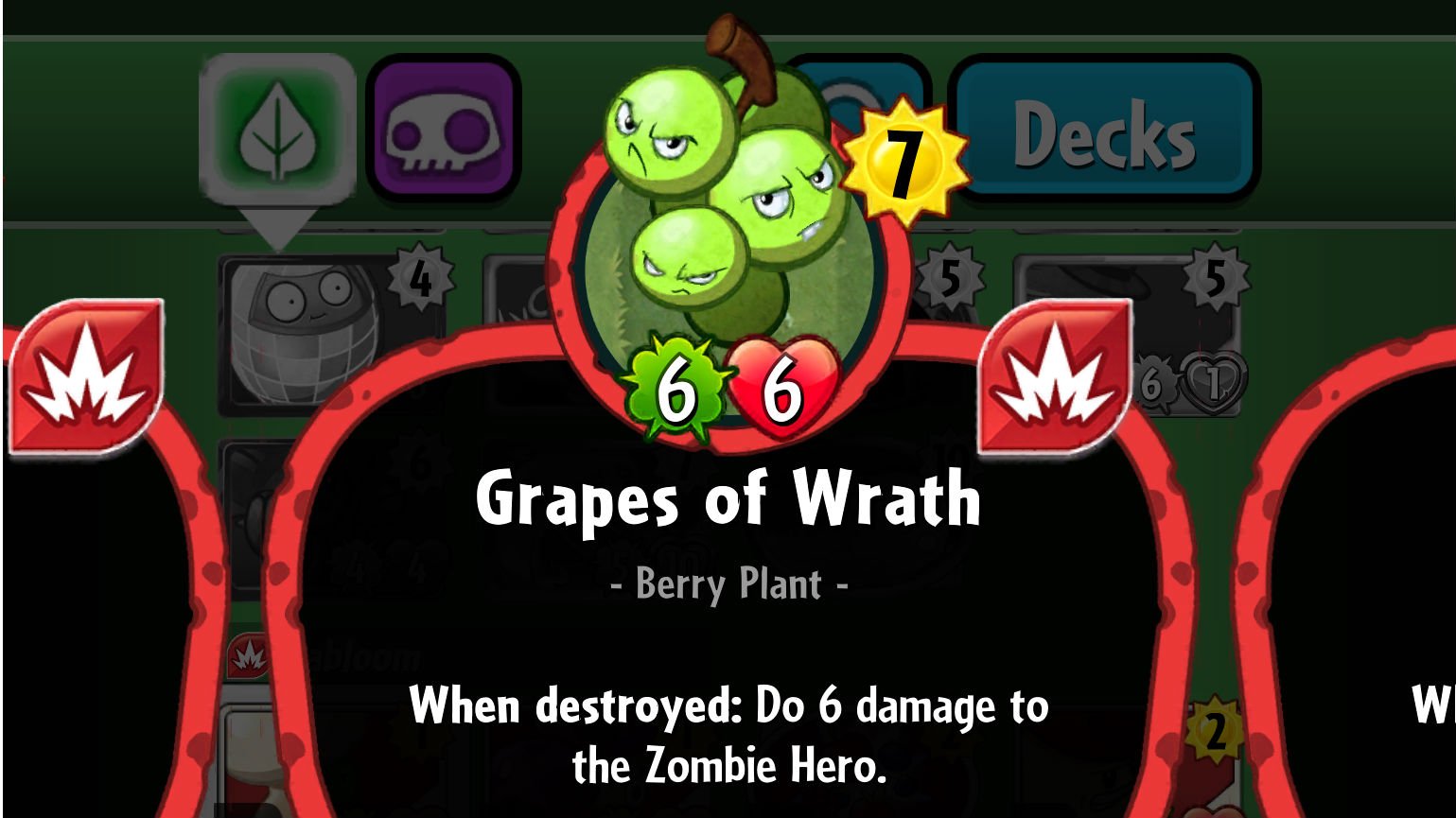 Plants vs. Zombies Heroes Grapes of Wrath