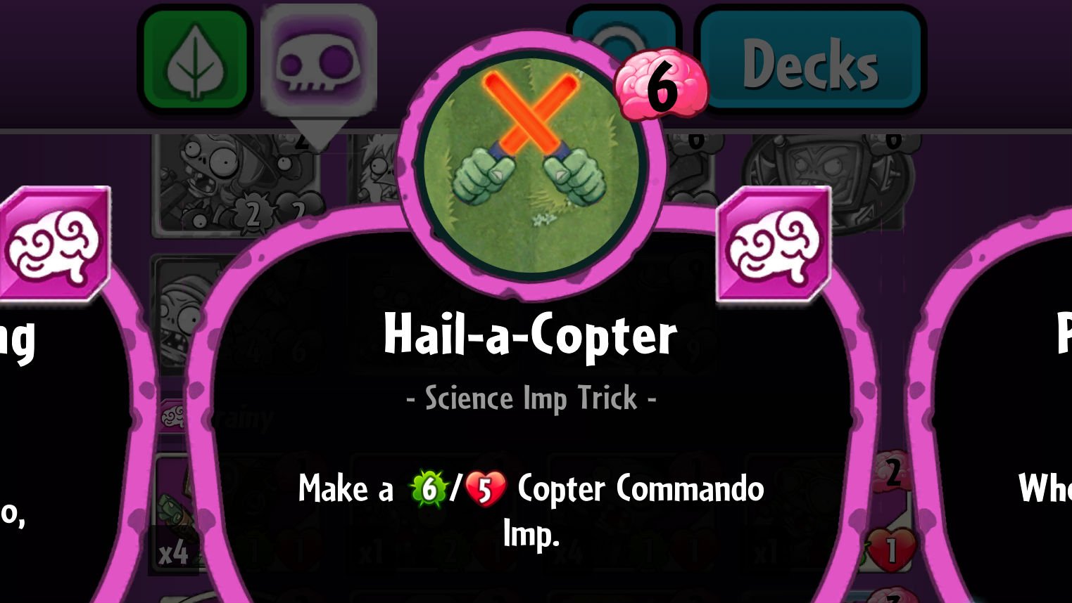 Plants vs. Zombies Heroes Hail-a-Copter