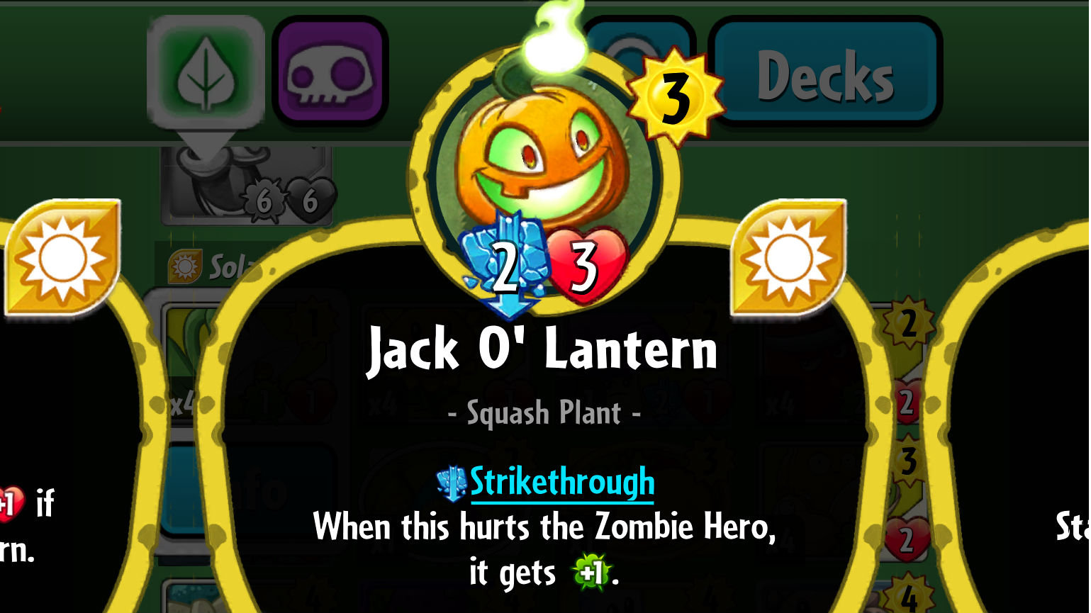 Plsnts vs. Zombies Heroes Jack O' Lantern