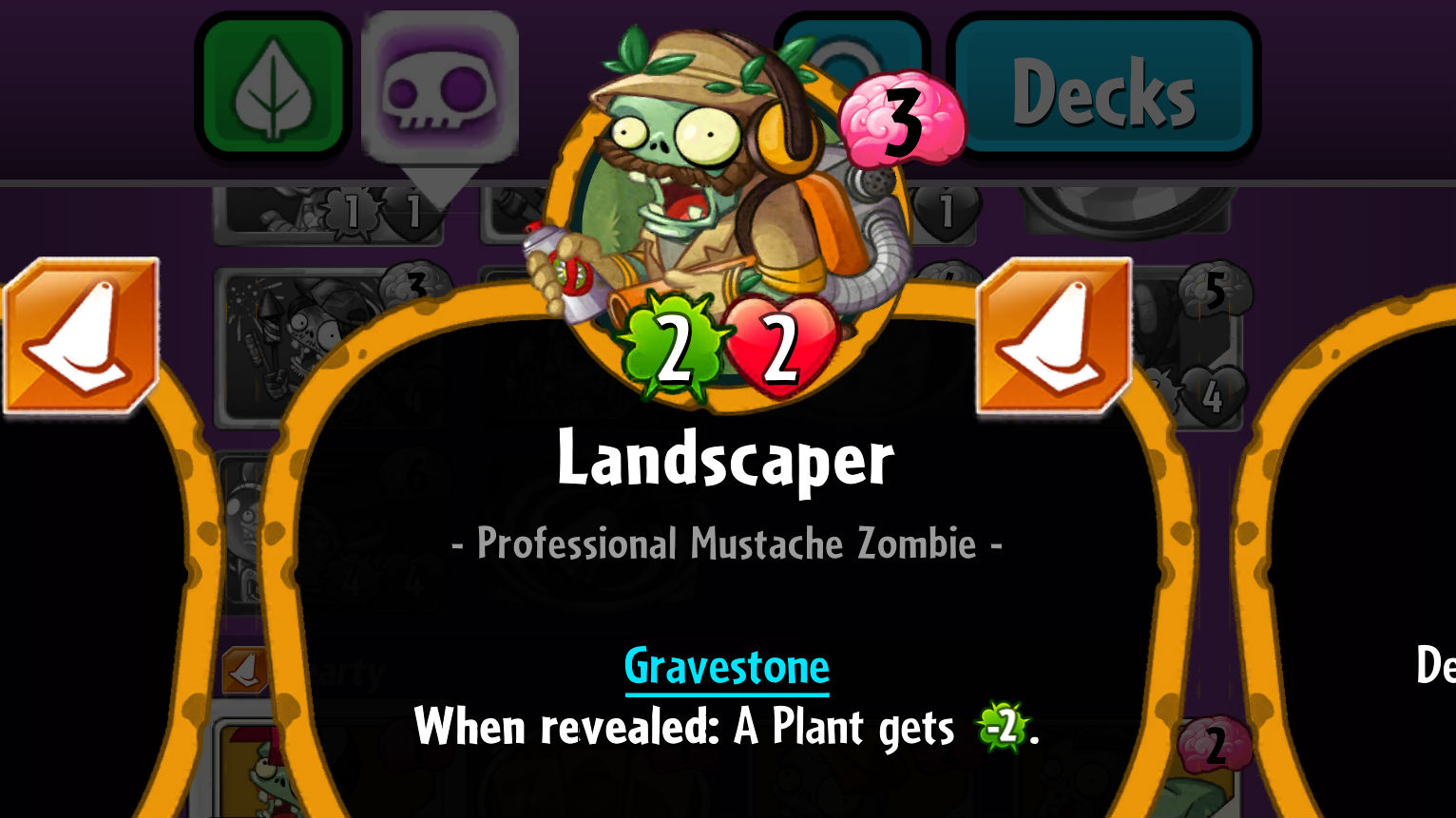 Plants vs. Zombies Heroes Landscaper