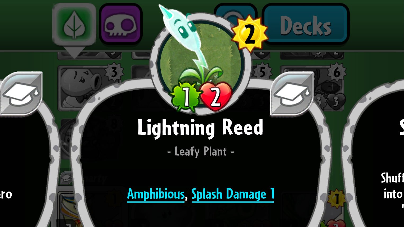 Plants vs. Zombies Heroes Lightning Reed